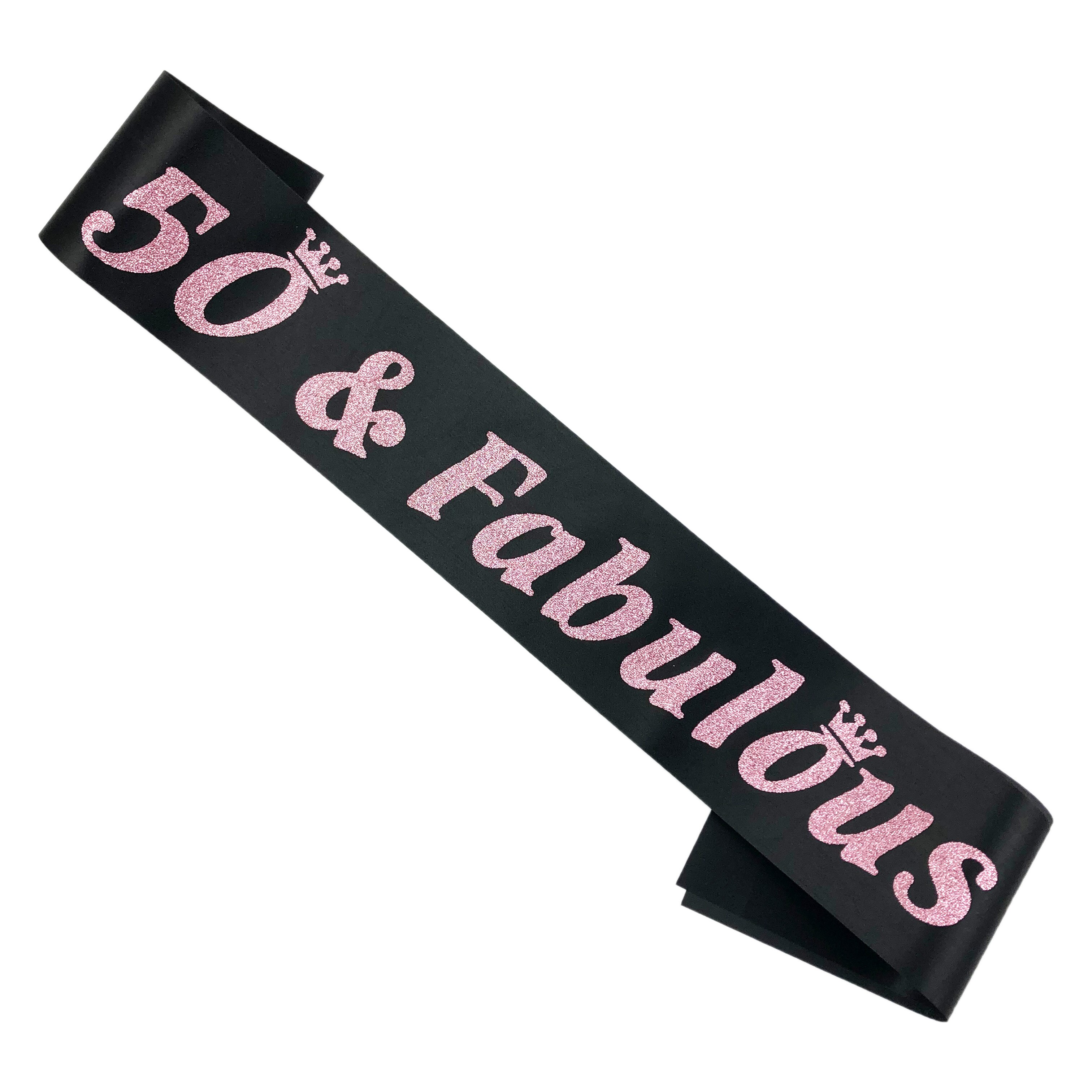 30 Krone fabelhaft Satin- Band Schärpe 18st 30th 40th 50th Geburtstag Schärpe Für Frauen Mann Glücklich Geburtstag Party Dekorationen Lieferungen: 50