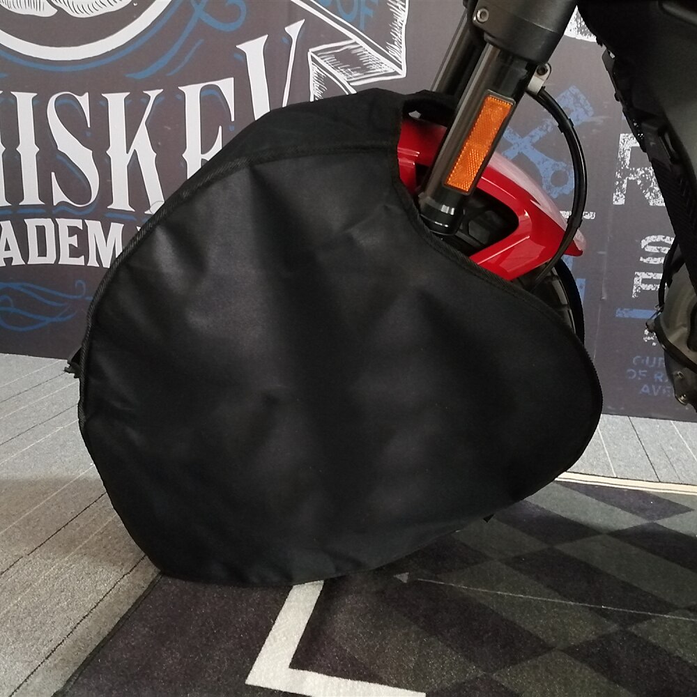 Voeg Katoen Dikker Tire Warmer Fasten Verwarming Windstop Motorfiets Band Cover Windscherm Warm Houden Voor &amp; Achter 17Inch Stof-Proof