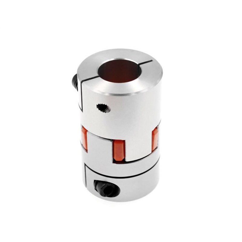 Flexible plum clamp coupler D35 L50 shaft size CNC Jaw shaft coupling id=6 6.35 7 8 9 10 11 12 12.7 14 15 16 17 18 19mm