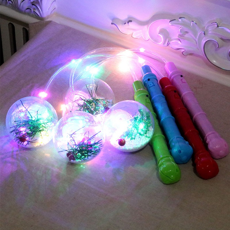 Weihnachten LED-leuchten Leuchtende Kugel Weihnachten Laterne Karikatur-Ozean Ball LED Licht Ball Party tanzen Nacht Licht Stütze
