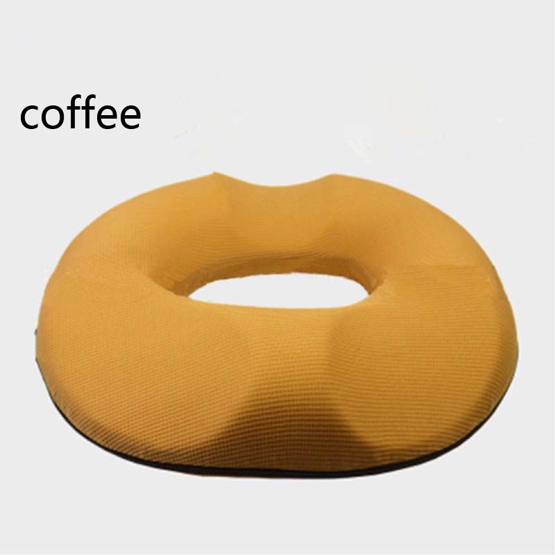 Anti hemorrojder massage sittdyna höft push up yoga ortopedisk komfort skum svansbenskudde bil kontorsstol sittdyna d: Kaffe