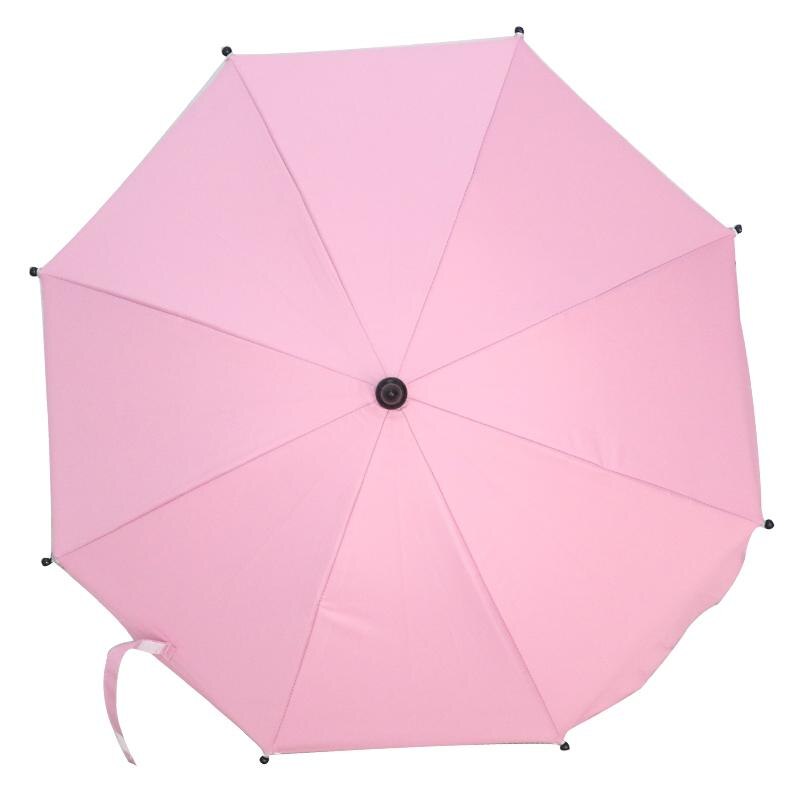 Babyfond Aulon poussette parapluie usage général parapluie poussette accessoire coupe-vent imperméable à l'eau housse de pluie: pink