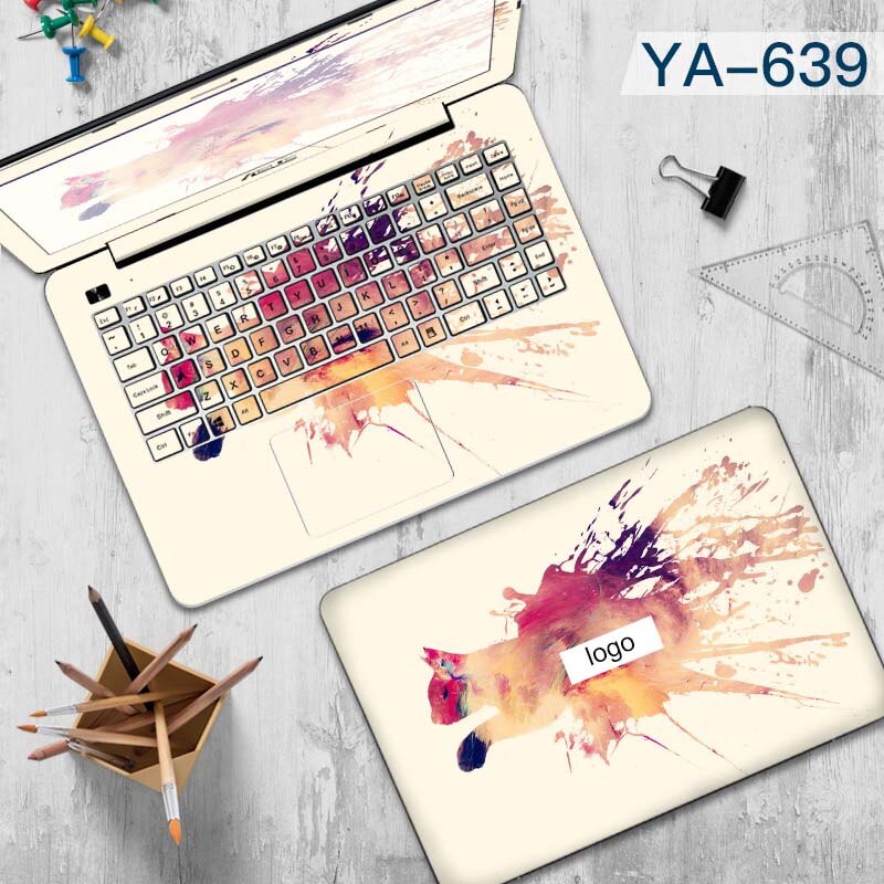 Doodle Render of Laptop Sticker Decorative Sticker Waterproof Computer Stickers for Asus A455L Lenovo Yoga Toshiba Huawei Vinyl: YA-639