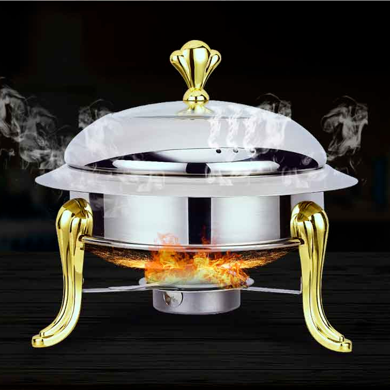 stainless steel alcohol stove household /commercial Removable small chafing dish solid fuel boilersmall dry pot MJ710
