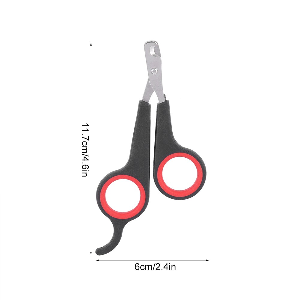 1Pc Bird Nail Clipper Pet Bird Parrot Nail Scissors Pet Claw Nail Clippers Small Animals Grooming Tool Bird Supplies Black + Red
