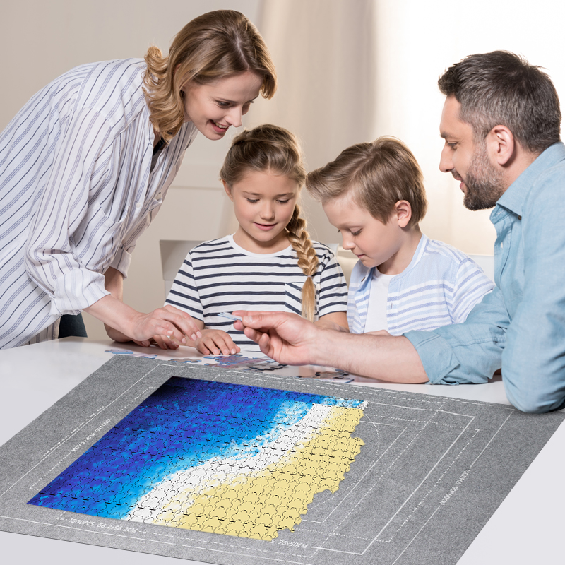 Puzzles Bord Jigsaw Matte Set Filz Spielen Matte Puzzle Lagerung Zubehör Roll Up Decke mit Guide Linie Puzzle Matten für erwachsene Kinder