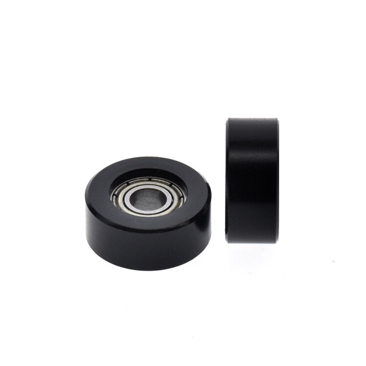 5 stk 684 mikro fladt styrehjulsleje plast pom nylon lille hjul 4*14*6mm til skuffe vitrineskab