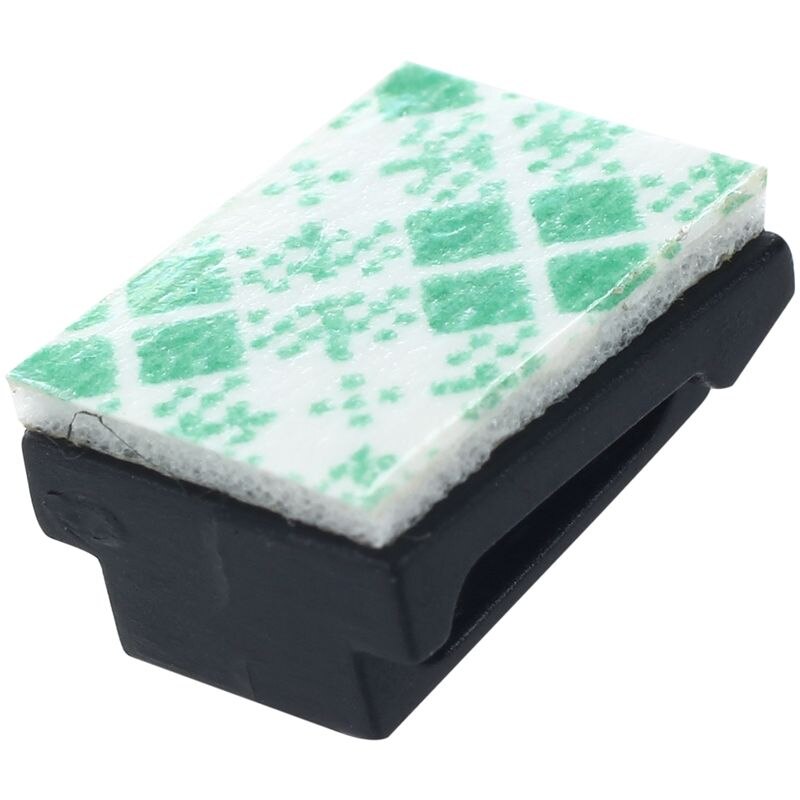 100 Pcs Black Plastic Wire Tie Rectangle Cable Mount Clip Clamp Self-adhesive