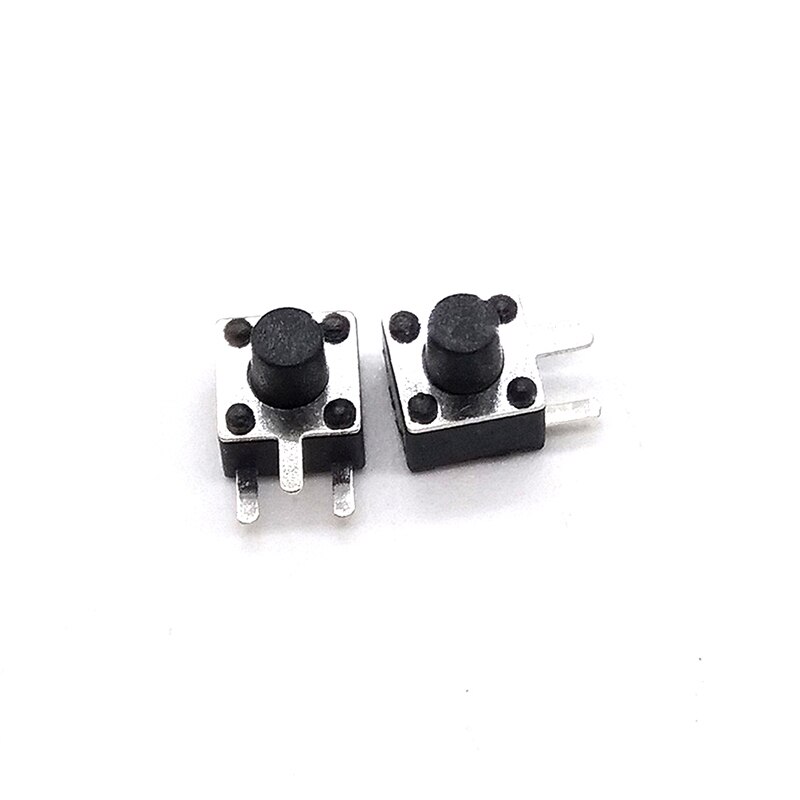 Interrupteur à bouton-poussoir momentané à 3 broches, 50 pièces/lot, 4.5x4.5mm, Micro-interrupteur pour TV/usage domestique, 4.5x4.5x3.8 4.3 5 6 7 8 MM