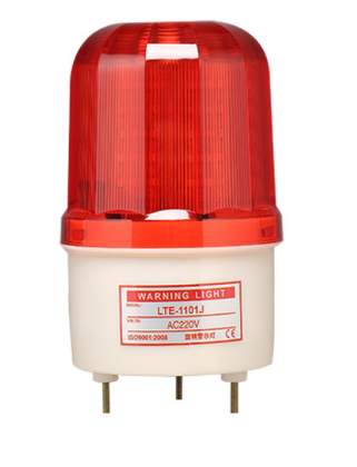 LED-1101 With voice Rotating rotary LED strobe Alarm Lamp light siren yellow blue red green LED warning light 12V 24V 110V 220V: 3XL / Red / 12 V