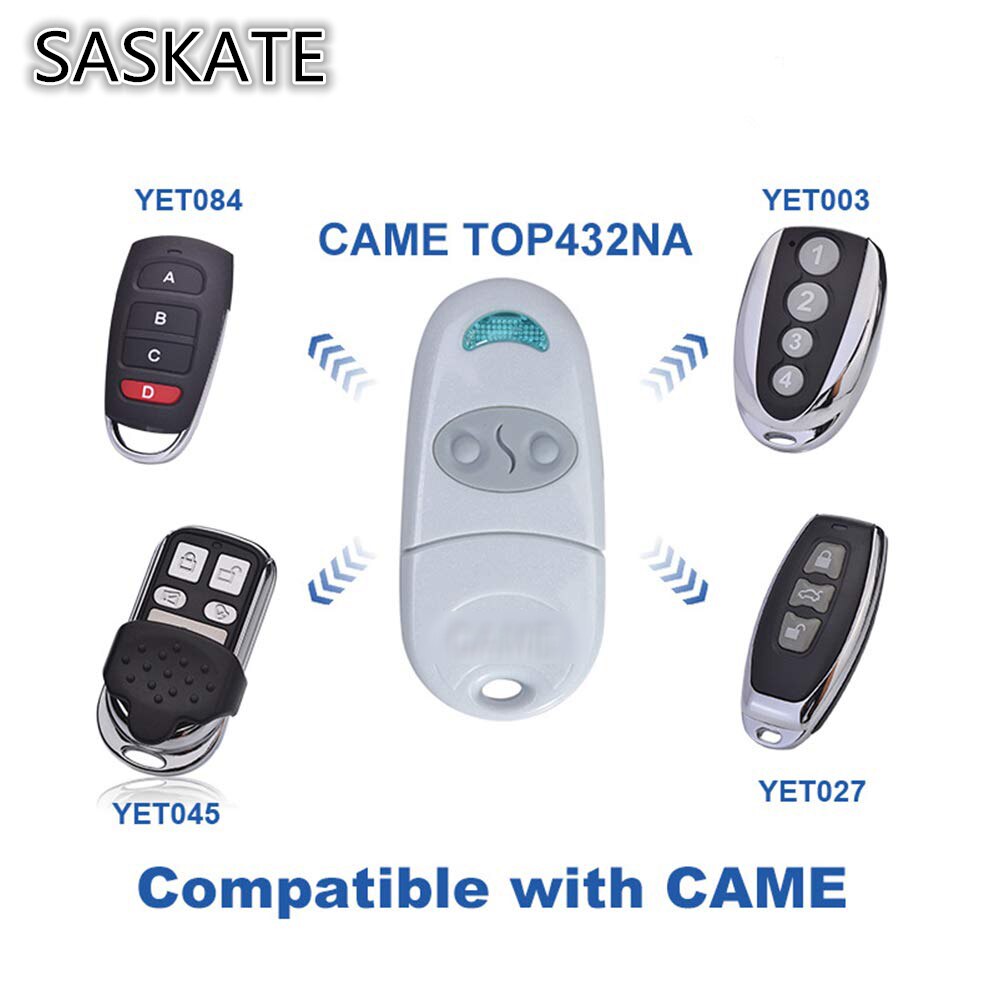 Garage Door Remote Control 50-100 Meters Fit For CAME TOP 432NA 432 SA 432M Electric Rolling Door Barrier Telescopic Gate