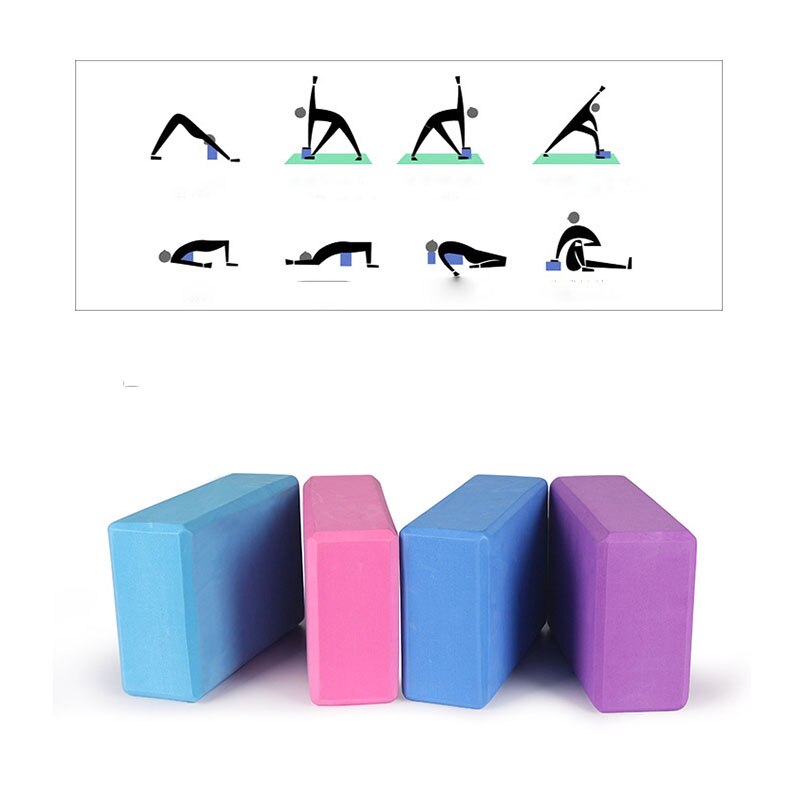 Gym Fitness Eva Yoga Blok Kleurrijke Schuim Blok Baksteen Voor Crossfit Oefening Workout Training Bodybuilding Apparatuur