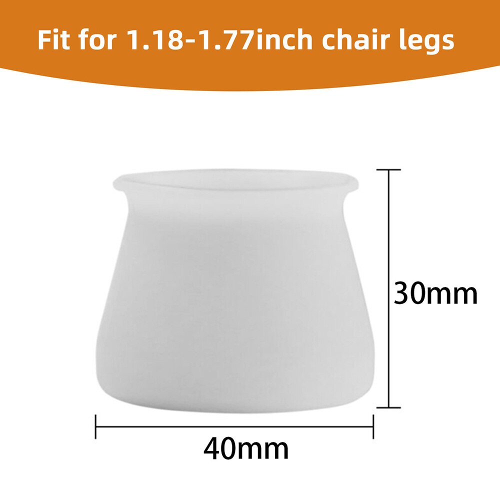 Beschermhoes stoel voetkussens tafelkap beschermer 40*30cm wit bpa vrij