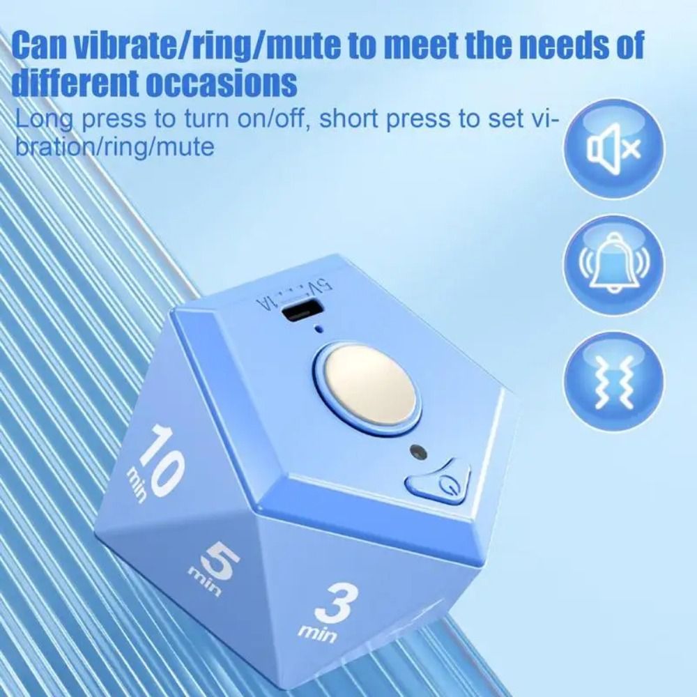 Easy To Use Overturn Timing Countdown Timer Accurate Self-discipline Time Management Alarm Clock Instant Visual Timer Study