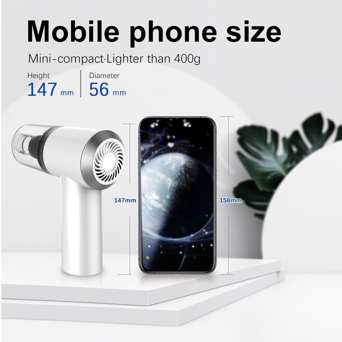 Portable Mini Wireless Car Vacuum Cleaner Wet Dry Dual Use Handheld Auto Vacuum Cleaner for Car Interior & Home Cleaning