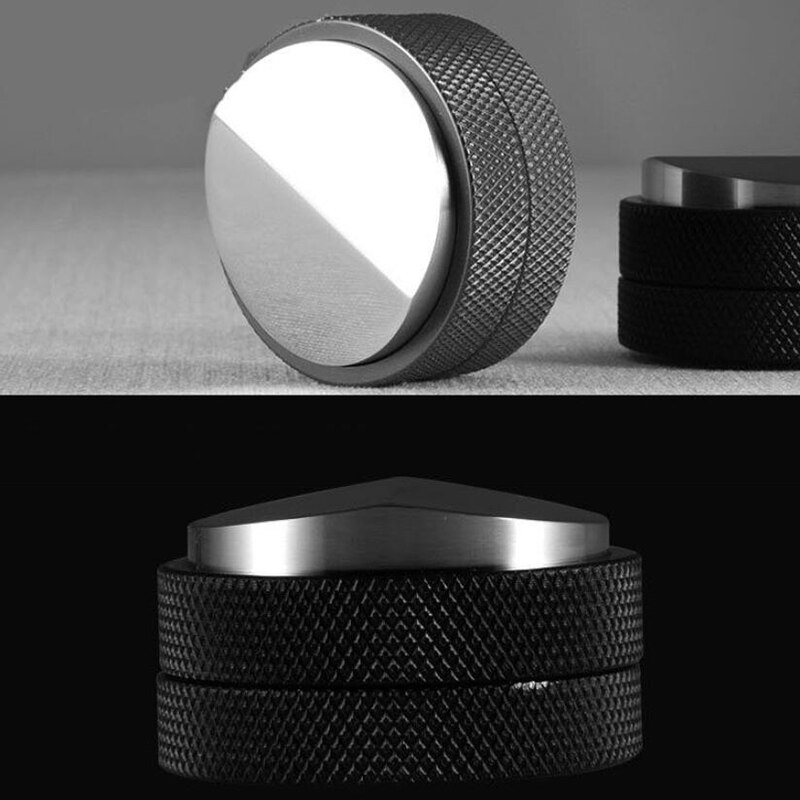 58.35mm Coffee Tamper Stainless Steel Convex Base Adjustable Griphandle Barista Espresso Tamper Palm Pressure Coffeeware