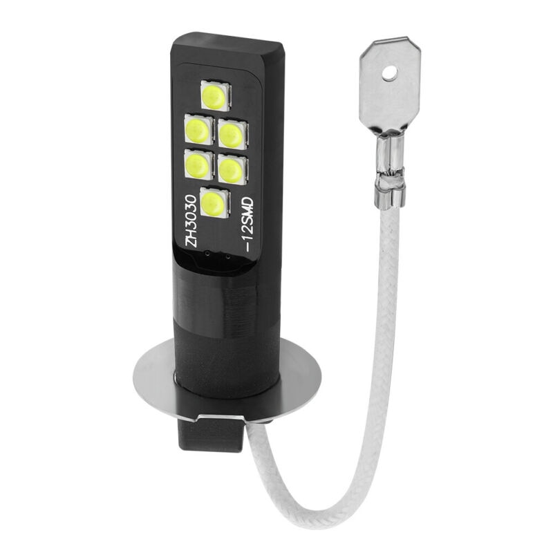 2Pcs H3 Led Lamp 3030 Smd 6000K Witte Auto Mistlamp Hoge Heldere Drl rijden Lamp