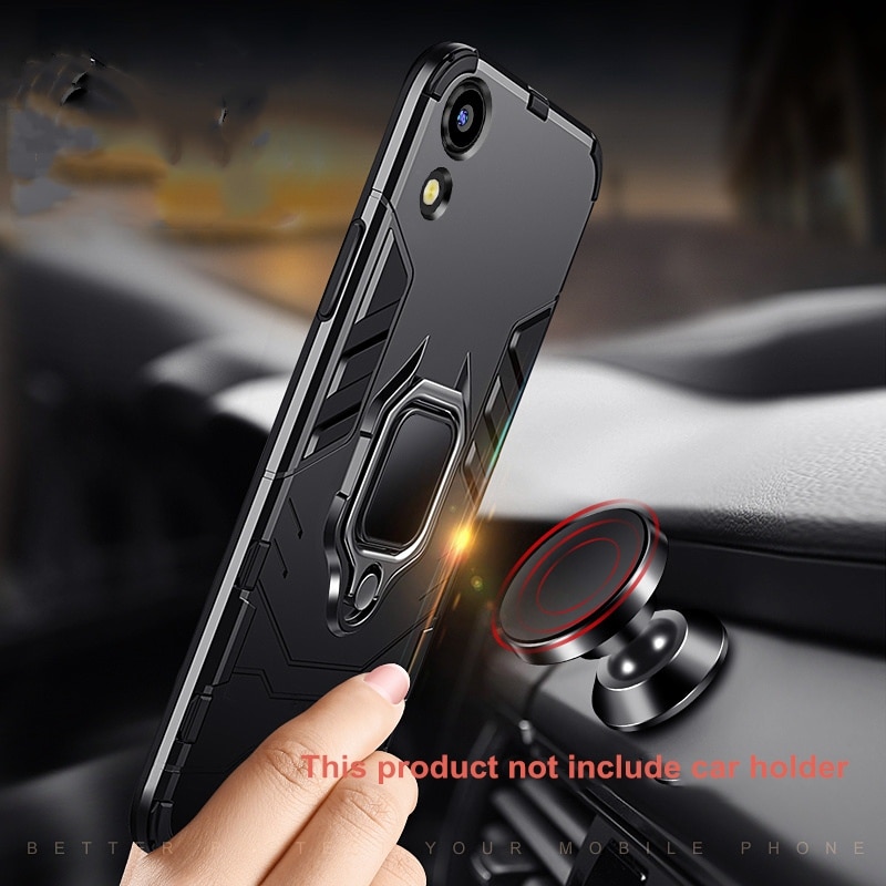 For Huawei Honor 8s Case Ring Holder Armor Bumper Back Cover For Honor 8s 5.71"Phone Case Finger Ring Shockproof Fundas