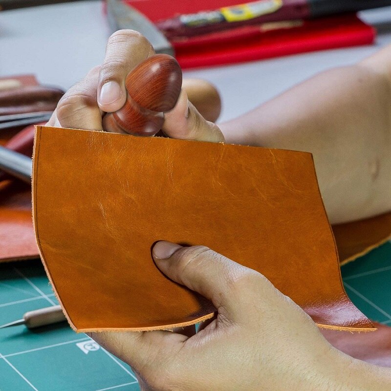 De cuero pulido impermeable herramienta Multi-Tamaño de madera maciza Leathercraft del borde pulidora para Borde de cuero de punta de herramienta pulidora