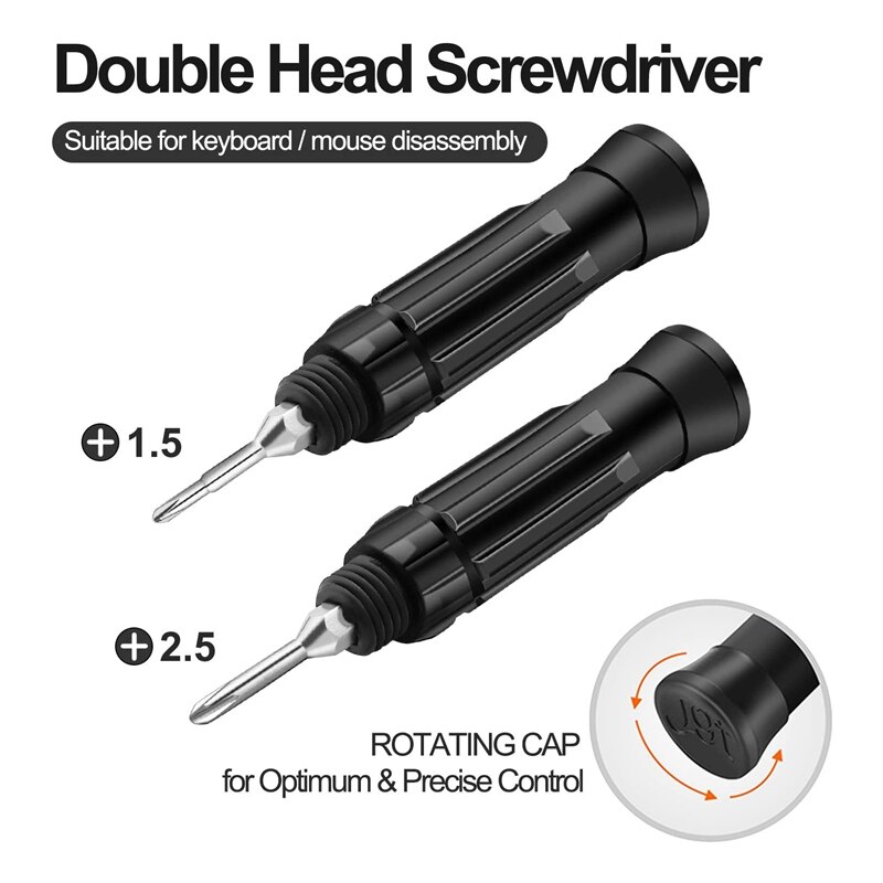 Extracteur de capuchons de touches, Mini tournevis multifonctionnel 3 en 1, outil de retrait de capuchons de touches pour clavier mécanique d&#39;ordinateur