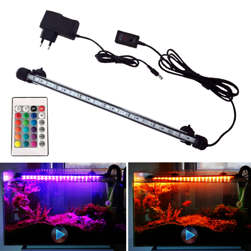 EU plug aquarium led fish tank lamp waterproof bar diving light aquarium decorative lighting 220 V EU power supply Aquarium