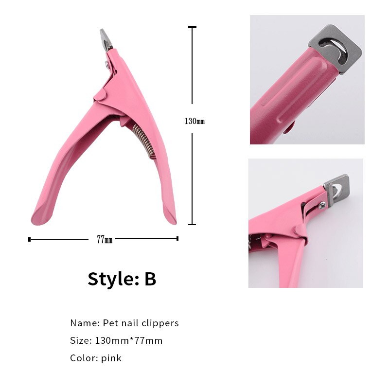 LA LEVINE perro gato productos cortaúñas tijeras seguro de Accesorios para herramientas artículos para uñas Anti-arañazos Manicura en casa: B