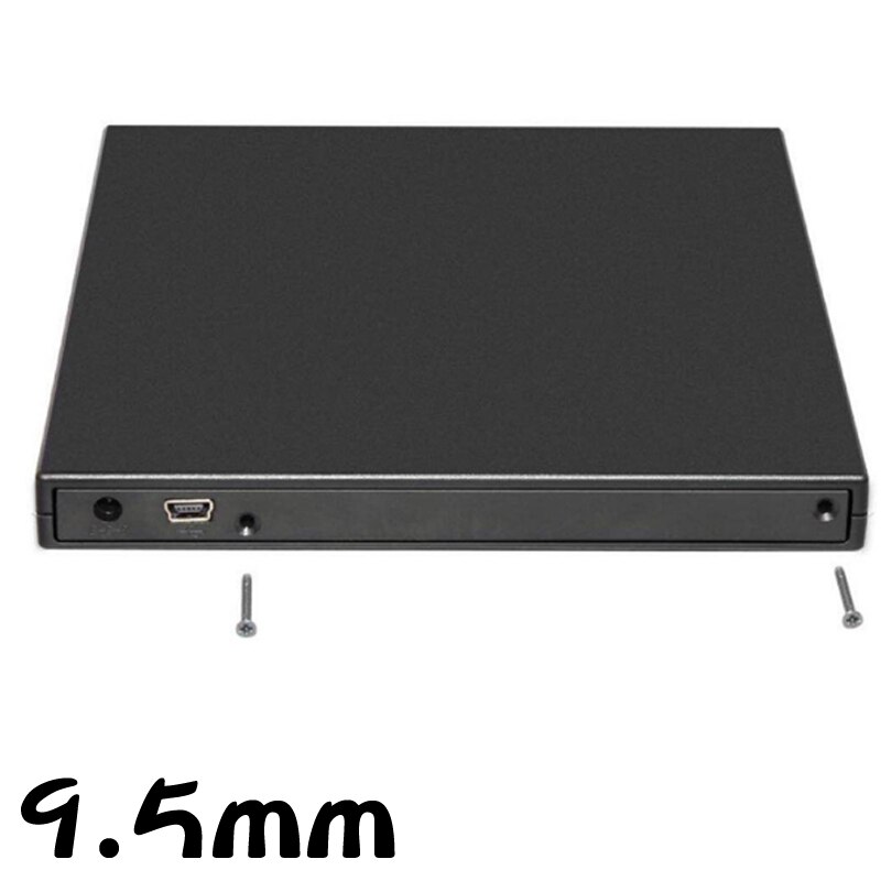 9.0/9.5/12.7Mm Sata Externe Behuizing Usb 2.0 Blu-Ray Dvd Cd Dvd-Rom Case Voor Laptop cd/Dvd Optische Drive Draagbare Slanke