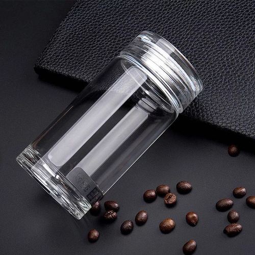 Nieuwigheid draagbare waterfles glazen reis kristal waterfles geïsoleerde garrafinha de agua kampeeruitrusting  yy50wb: Stijl 1