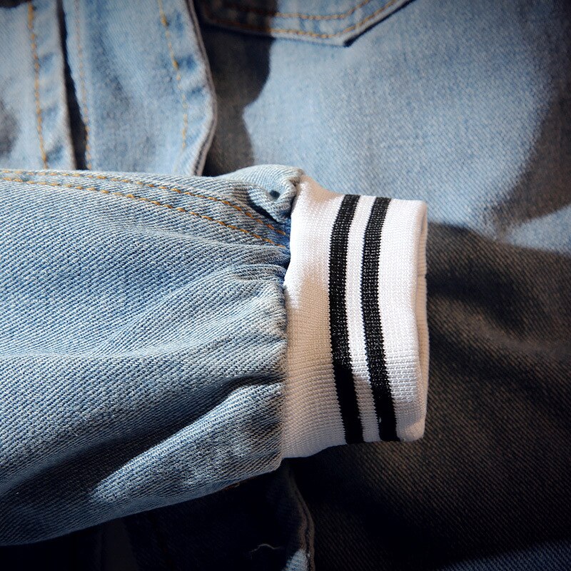 denim jacket, men's slim jacket