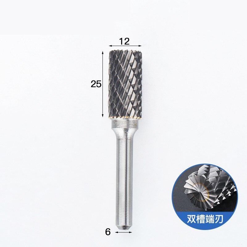 1pc-free vhm tungsten staal frees, 6mm schacht EEN soort Metalen elektrische slijpen hoofd, polijsten tool: AEX1225M06