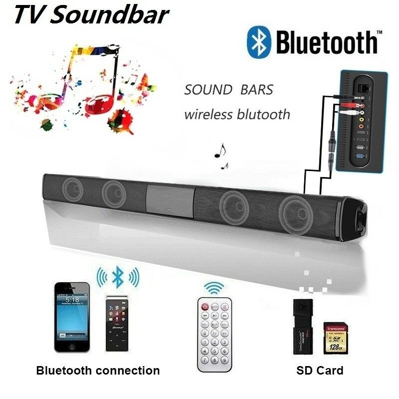 20W Draadloze Speaker Bluetooth Soundbar Stereo Speaker TV Geluid Bar Home Theater TV Surround Soundbar