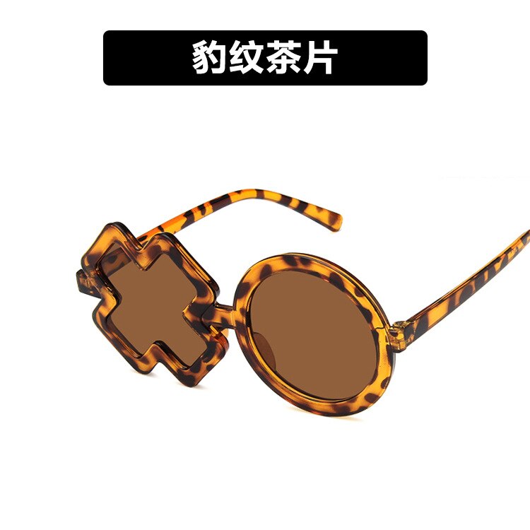Cute Kids XO Sunglasses Cool Unique Street Trend Boys Girls Shades Children Sun Glasses oculos UV400: brown