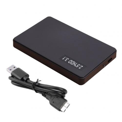 2.5 inch sata usb 3.1 type c hdd ssd behuizing harde schijf behuizing externe hdd behuizing 6 gps hoge snelheid: Zwart