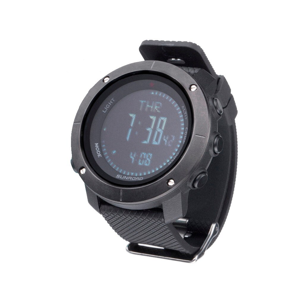 Sunroad Sport Outdoor Horloges Klimmen Mannen Horloge Kompas Stappenteller Barometer Weersverwachting Waterdichte Horloges Voor Mannen