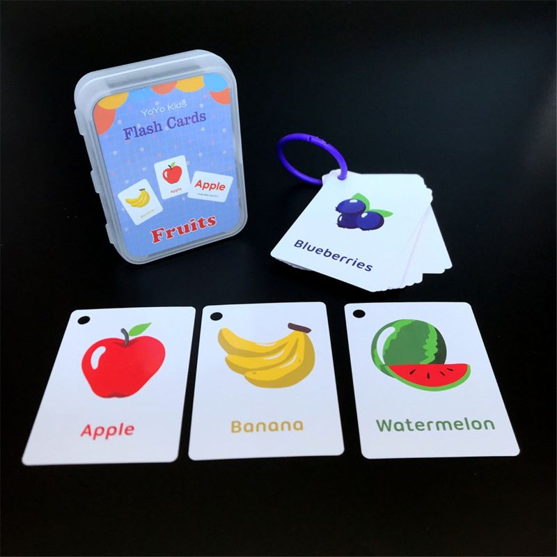Baby English Learning Word Card Pocket Flash Cards Preschool Montessori Educational Toys Letters Alphabet ABC Numbers For Toddle: 4
