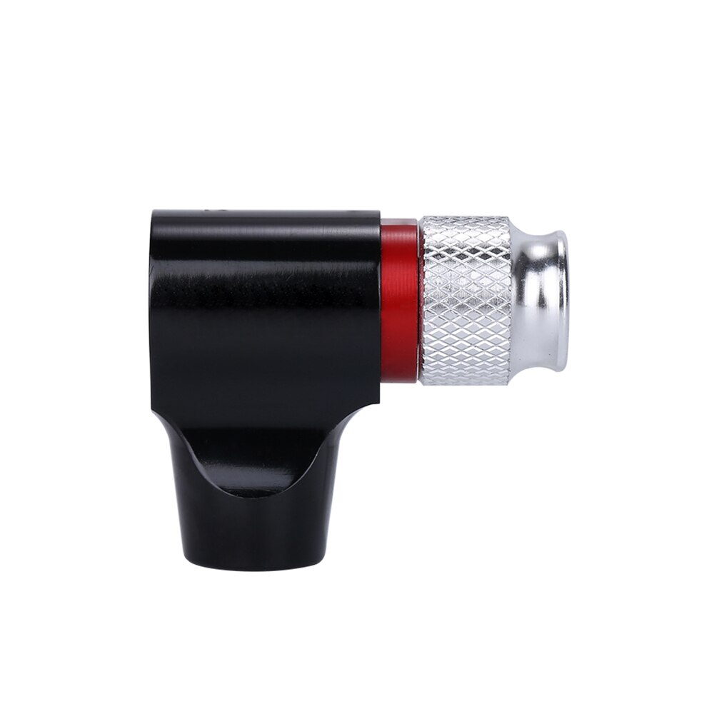Mini pompe à vélo tête  co2 gonfleur d'air tête  co2 adaptateur de gonflage pour vélo vélo compatible avec valve presta et schrader: Noir