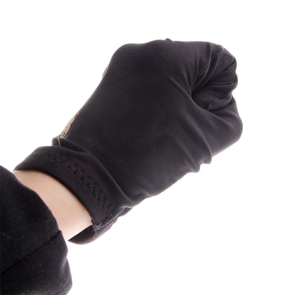 1 stücke Biliardo Glatte Verknüpfungen Hand Stickerei Lycra Stoffe Handschuhe Drei Finger trennen-Finger Handschuh Billard Zubehör