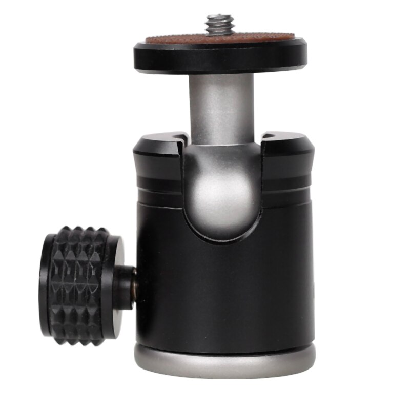 XILETU-Mini rótula de bola de trípode de 360 grados, cabeza panorámica W 1/4 tornillo para DSLR GoPro, aleación de aluminio MT26
