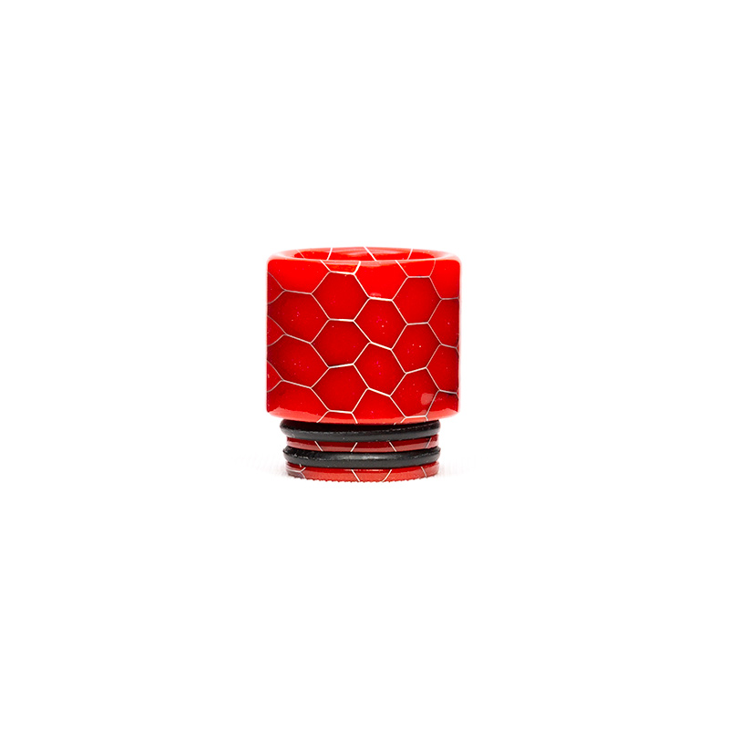 Volcanee Snake Drip Tip 810 Epoxy Resin Mouthpiece for V8 V12 zeus Volcanee Dual Coil RTA Tank eCig Vape Accessories: Red / 2 pieces