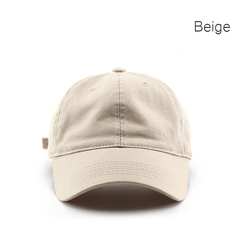 Sleckton Katoenen Baseball Cap Voor Vrouwen En Mannen Mode Snapback Hoed Zomer Casual Zon Caps Soft Top Hoeden Unisex 2022: Beige