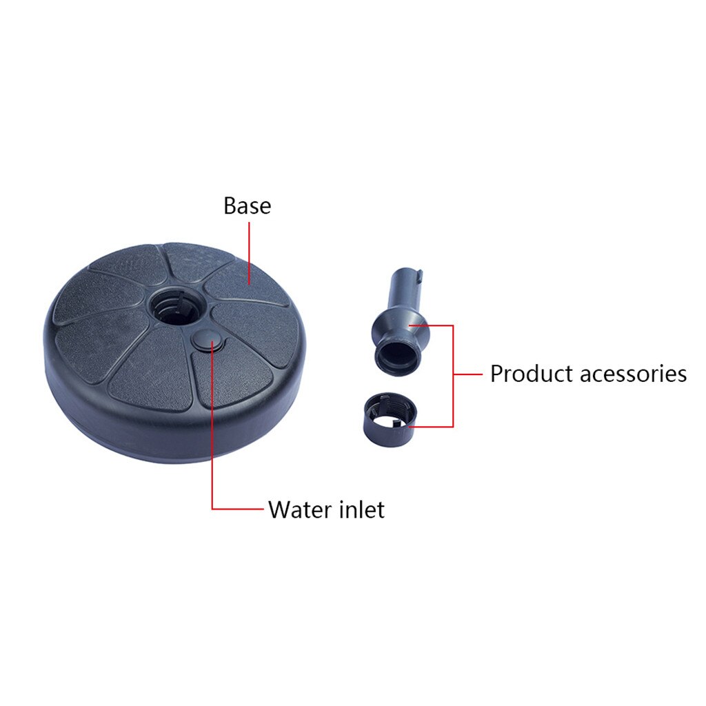 Durable Portable Outdoor Parasol Garden Umbrella Base Stand Round Patio Beach Garden Patio Umbrella Sun Shelter Accessory #T1G