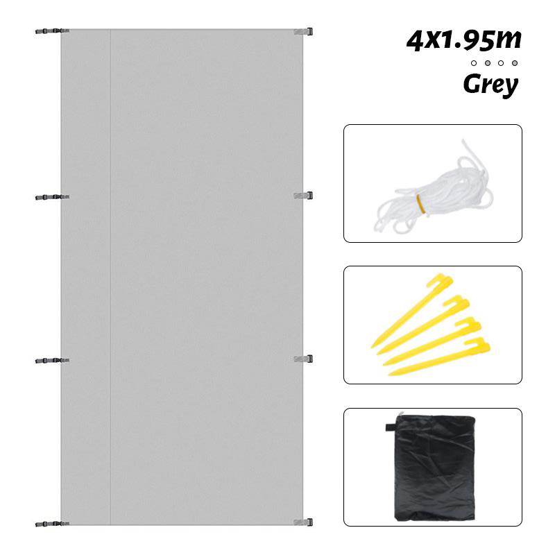 caravan riparo privacy schermo campeggio lato macchina lato tendalino impermeabile SUV portatile campeggio baldacchino tende da esterno accessori kit