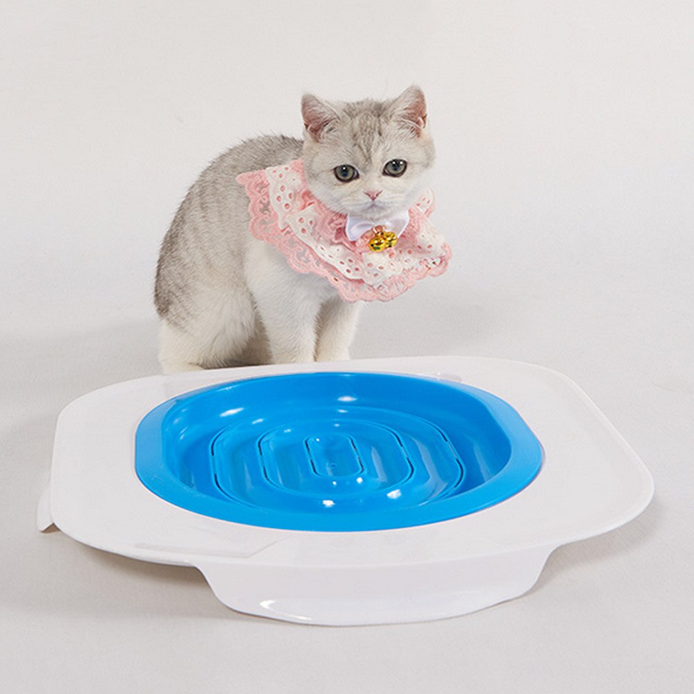Entraîneur de toilettes en ABS | 40x40*3.5cm, pour animaux de compagnie, chiot chat, litière, fournitures pour litière, avec éclairage de siège de toilette