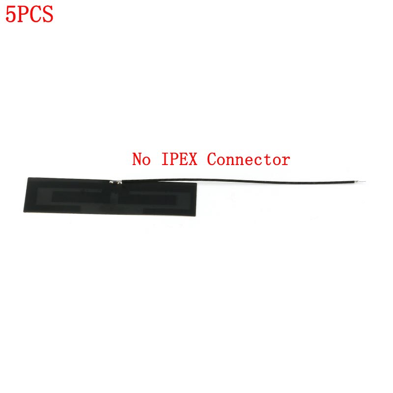 Antena interna GSM GPRS 2G 3G 4G LTE 8dbi FPC conector 80*22mm módem inalámbrico aéreo de 8cm de largo conector IPEX, 1 unidad, 10 Uds.: No IPEX Connector / 5 pcs