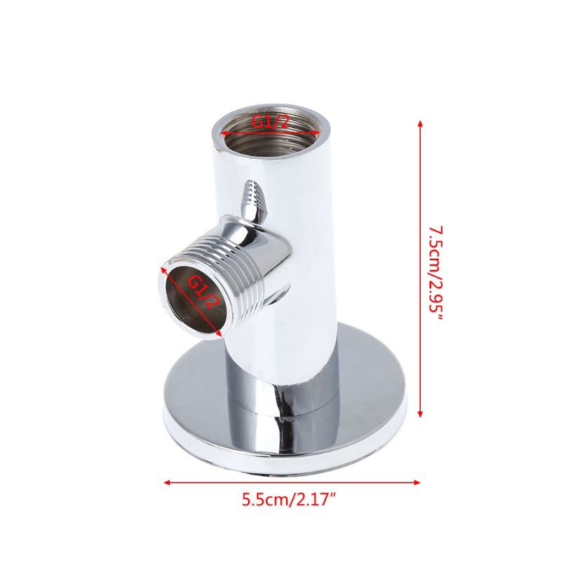 Chrome Douche Arm Flens Houder Messing Slang Connector Muur Zuignap Wall Mount W310