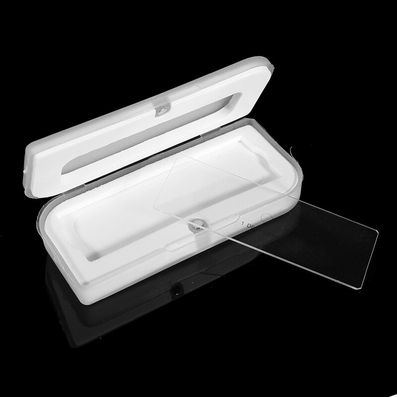 0.01mm Microscope Stage Micrometer Calibration Slide 25x75mm Objective Stage Ruler Scales Microscope Calibrating Ruler Stage