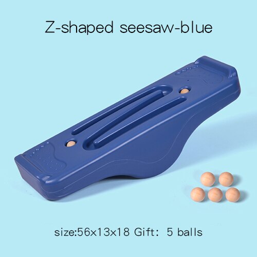 Children Balanced Seesaw Kindergarten Sense Training Equipment Parent-Child Game Outdoor Sport Toys Balance Board for Kids M069: Z-Blue