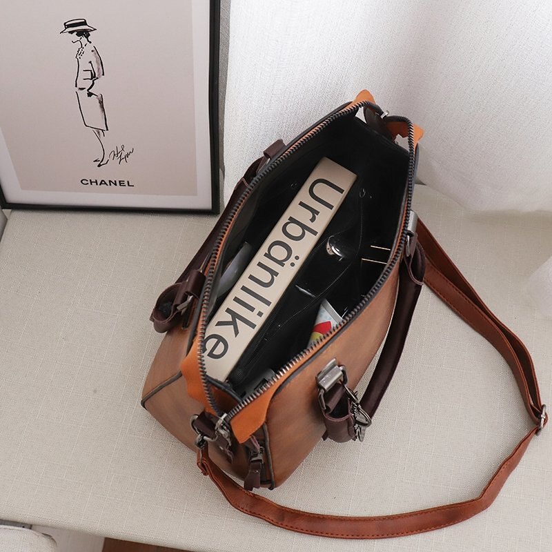 Offre Spéciale Vintage EN CUIR PU Sacs À Bandoulière Pour femmes nouveaux Sacs À Bandoulière Gland Sac à Main Femme Boston Sac PRINCIPAL
