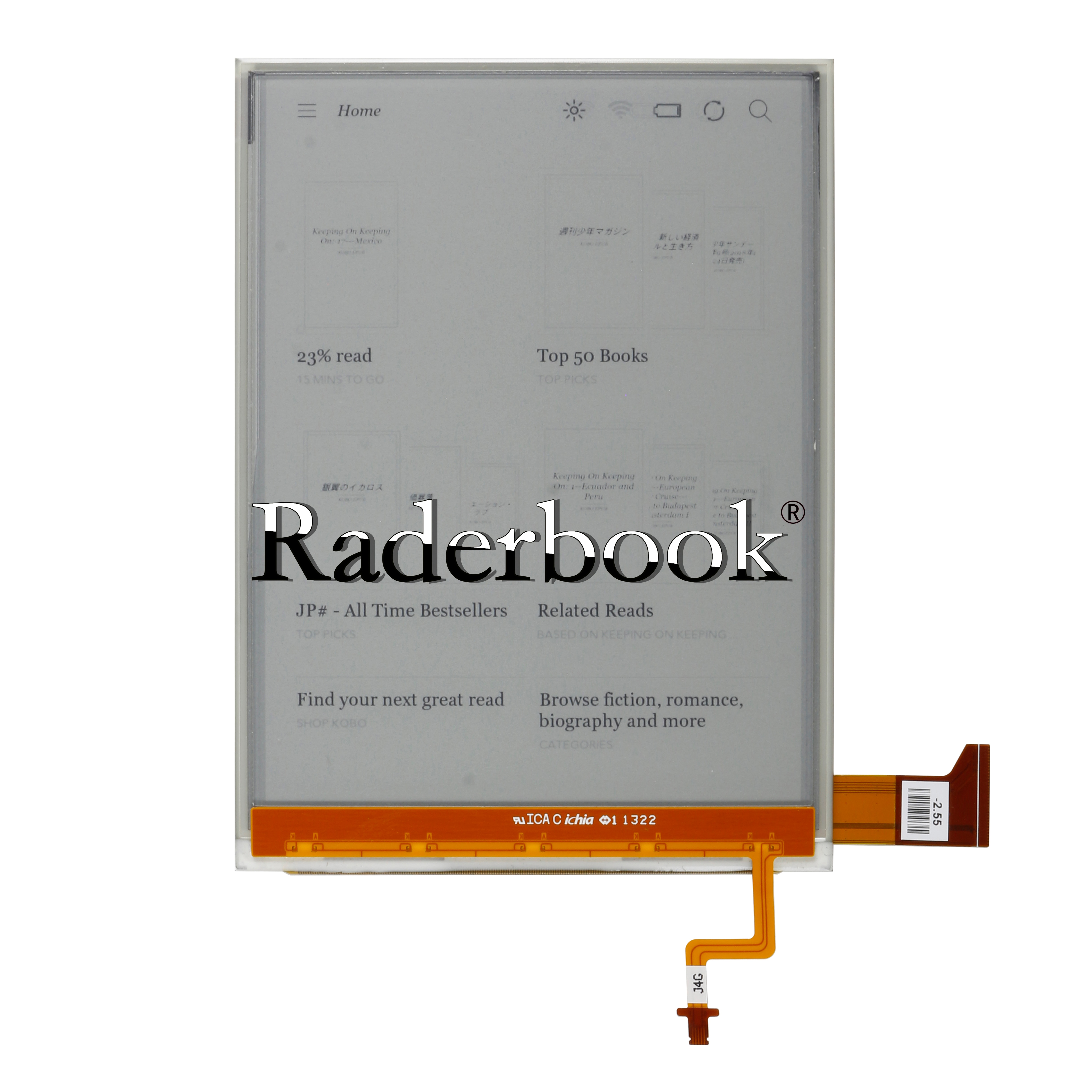 Pantalla LCD Original e-ink ED060XG1(LF), T1-11 ED060XG1T1-11, pantalla HD XGA de 768x1024 HD para lector de libro electrónico Kobo Glo, eReader