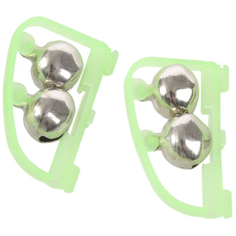 5 stuks dubbele bel vishengel licht alarmbellen groen